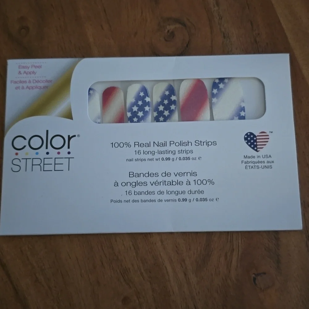 Color Street AMERICAN SPIRIT Press On Nails 100% Real Polish